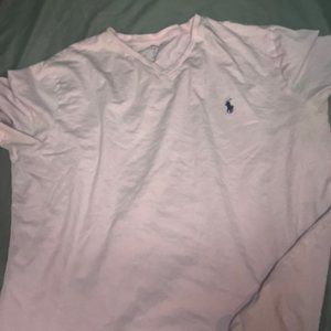 Pink Polo Ralph Lauren v-neck t-shirt